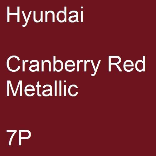 Hyundai, Cranberry Red Metallic, 7P.